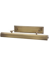 Oxford 30 inch Direct-Wire LED Picture Light in Antique Brass.